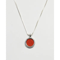 Mare Necklace in Red Jasper on Sterling Silver
