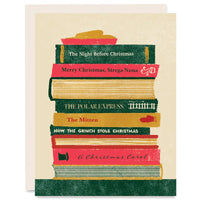 Stack of Books Holiday Card Boxed Set