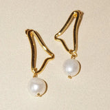 Abstract Wave Earring