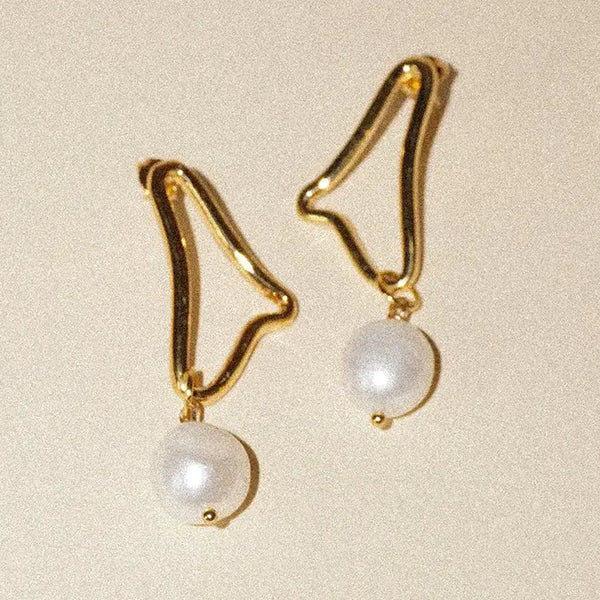 Abstract Wave Earring