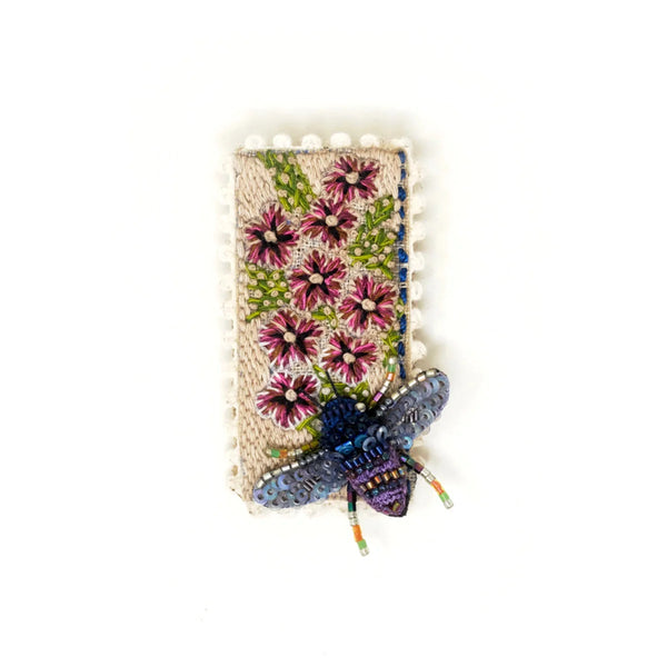 Bee with the Flowers Brooch