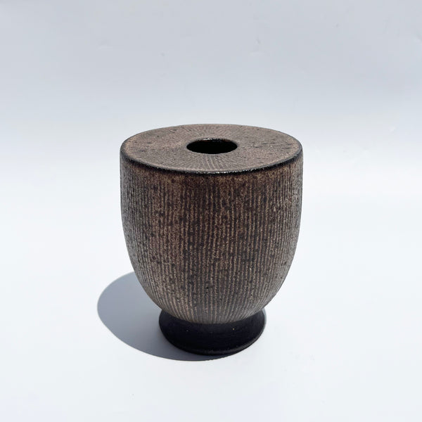 Small Glazed Textured Seed Vase