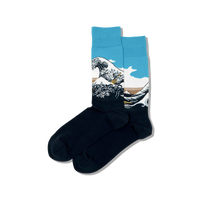 Hotsox Men's Hokusai's Great Wave Socks