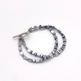 Stacked Hematite Bracelet