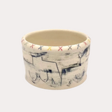 Etched Bust Bowl