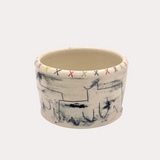 Etched Bust Bowl