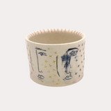 Short Etched Portrait Cup