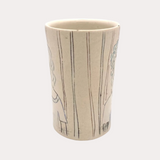 Tall Etched Portrait Cup
