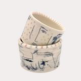 Short Etched Portrait Cup