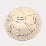 Etched Floral Dish