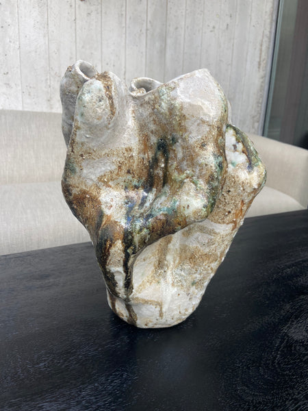 Large Abstract Cliffside Vase