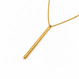 Gold Cylinder Necklace