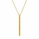 Gold Cylinder Necklace