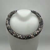 Pearl Mesh Collar Necklace