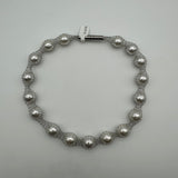 White Pearl Mesh Collar Necklace