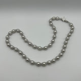 White Pearl Mesh Necklace