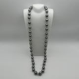 Grey Pearl Mesh Necklace