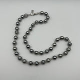 Grey Pearl Mesh Necklace