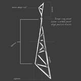 Suspension Earrings - Sterling Silver Polished