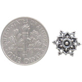 Sterling Silver Mandala Stud Earrings