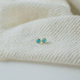 Hyalite Stud Earrings in Turquoise