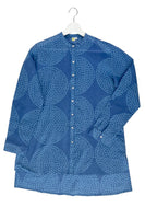 Long Cotton Button-Down Shirt