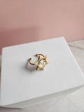 Porcelain Sun Statement Ring
