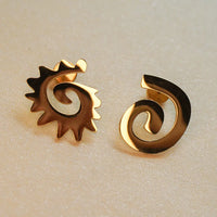 Caracol & Espiral Gold Studs