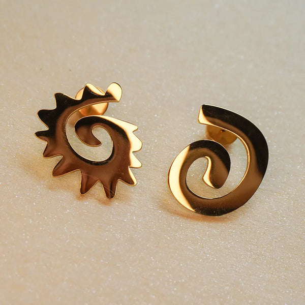 Caracol & Espiral Gold Studs