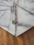 Porcelain Leaf Pendant Necklace