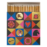 Square Safety Matches - Colourful Gentleman