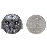 Sterling Silver Barn Owl Ring