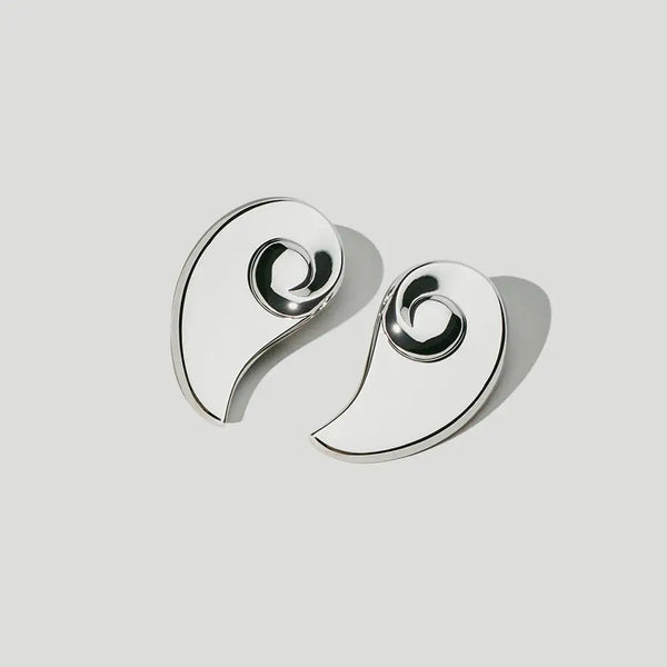 Palma Earrings Large Sterling Silver