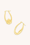 Day & Night Hoop Earrings in Gold