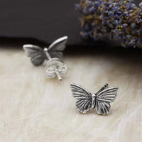 Textured Butterfly Post Earrings