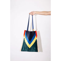 Satin Pleated Tote Bag Rei