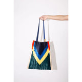 Satin Pleated Tote Bag Rei