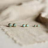 Hyalite Stud Earrings in Turquoise
