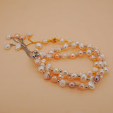 Multi-Color Adjustable Pearl Bracelet