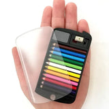 Mini Colored Pencils in Case with Sharpener and Eraser