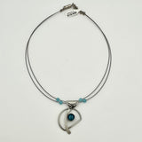 Blue Glass Necklace
