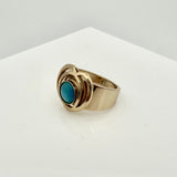 Blue Heart Motif Ring