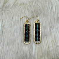Boulder Opal Geometric Earrings