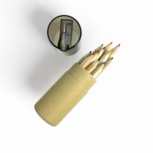 Mini Colored Pencils with Built-In Sharpener