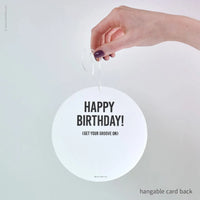 Disco Ball Hangable Birthday Card