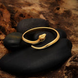 Bronze Adjustable Simple Snake Ring