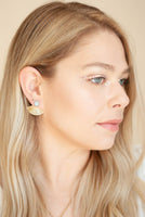 Black Opal Studs with Pleat Jackets