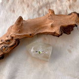 Molten Silver & Peridot Ring