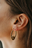 Day & Night Hoop Earrings in Gold