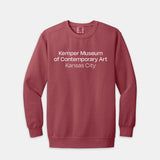 * Kemper Museum Logo Sweatshirt Crimson